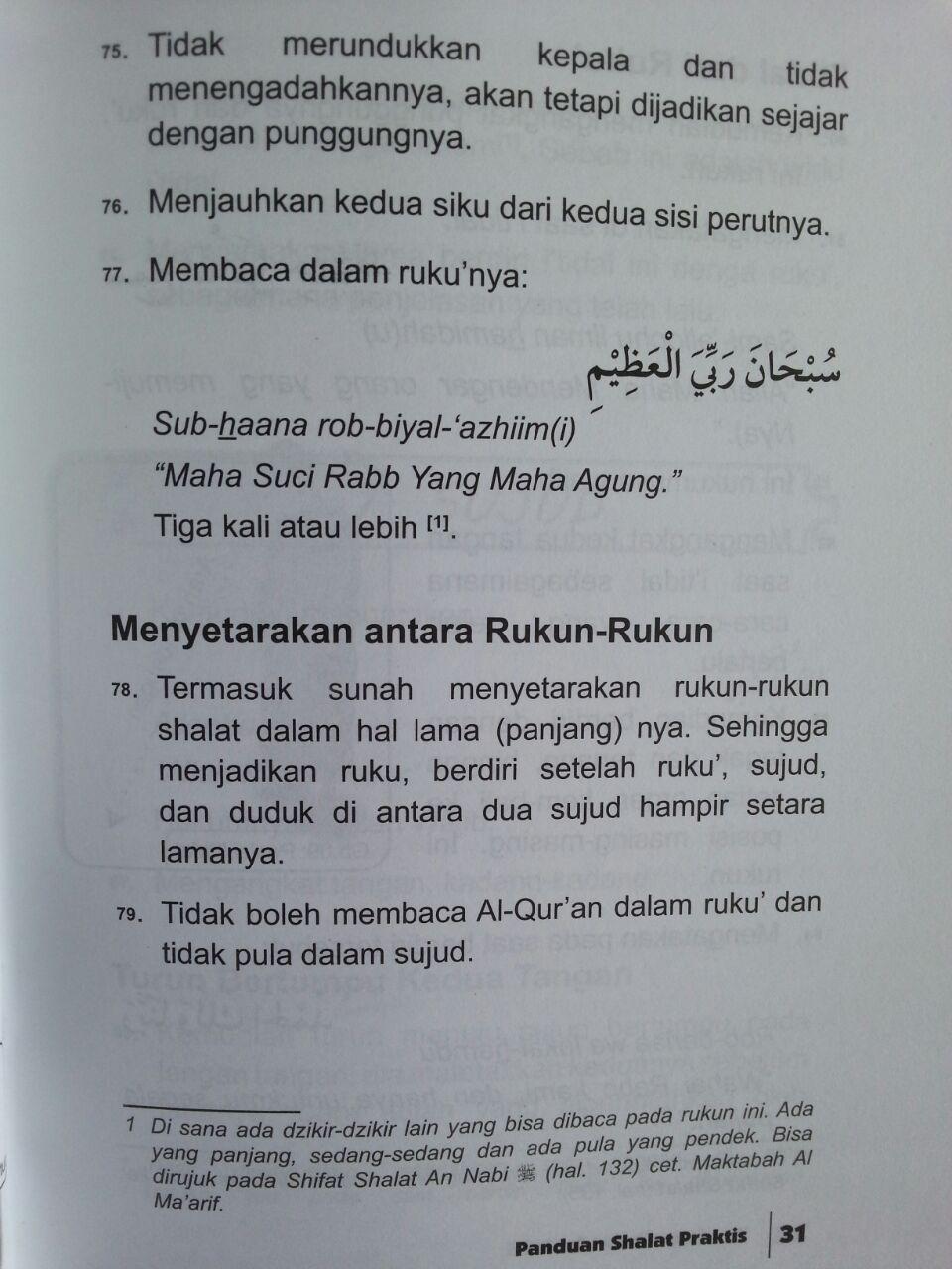 Buku Panduan Shalat Praktis Disertai Gambar Syaikh Albani isi 3