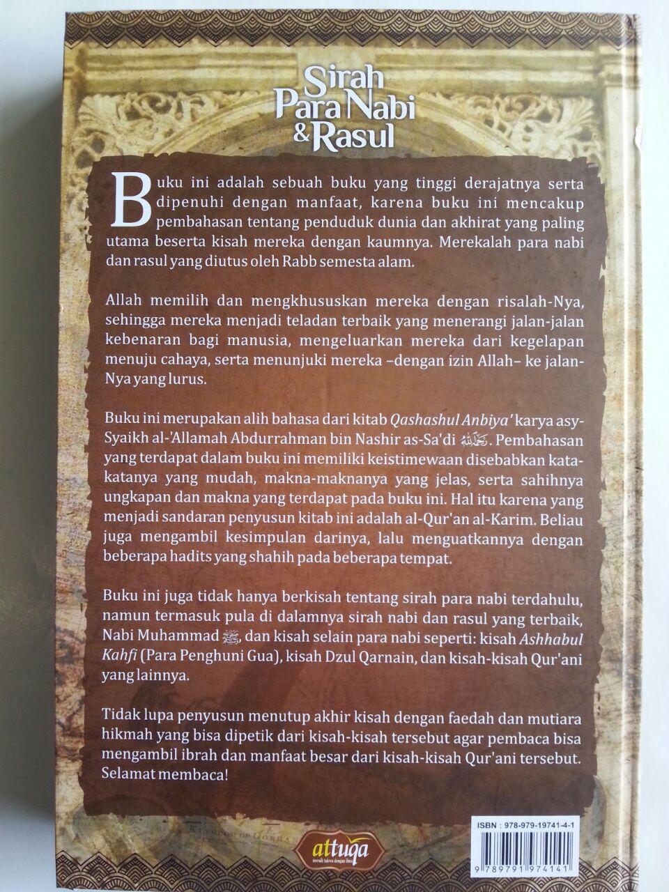 Buku Sirah Para Nabi Dan Rasul Mendulang Faedah Dan Hikmah cover