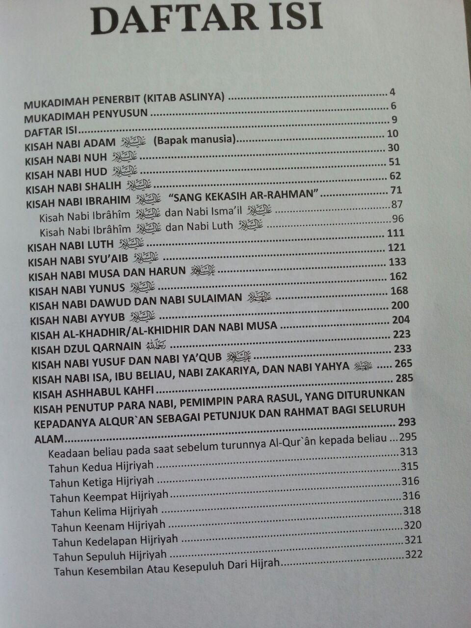 Buku Sirah Para Nabi Dan Rasul Mendulang Faedah Dan Hikmah isi 3