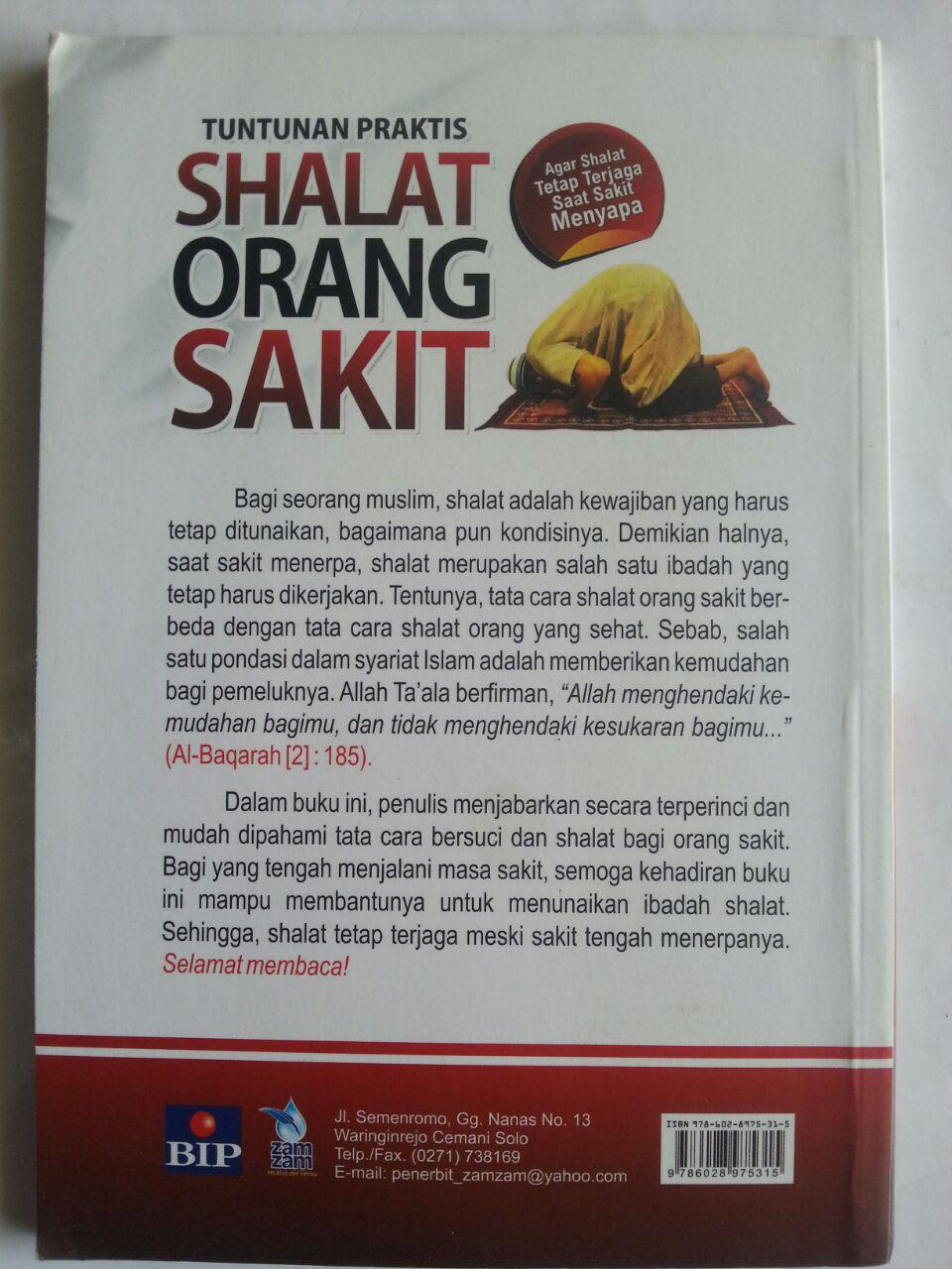 Buku Tuntunan Praktis Shalat Orang Sakit cover
