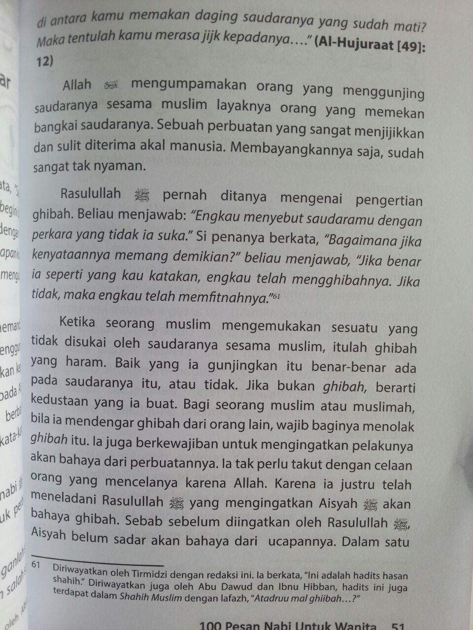 Buku 100 Pesan Nabi Untuk Wanita isi 3