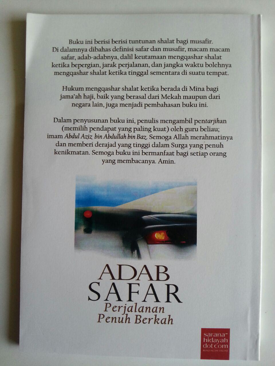 Buku Adab Safar Perjalanan Penuh Berkah cover