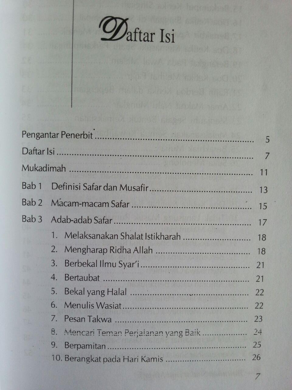 Buku Adab Safar Perjalanan Penuh Berkah isi 2