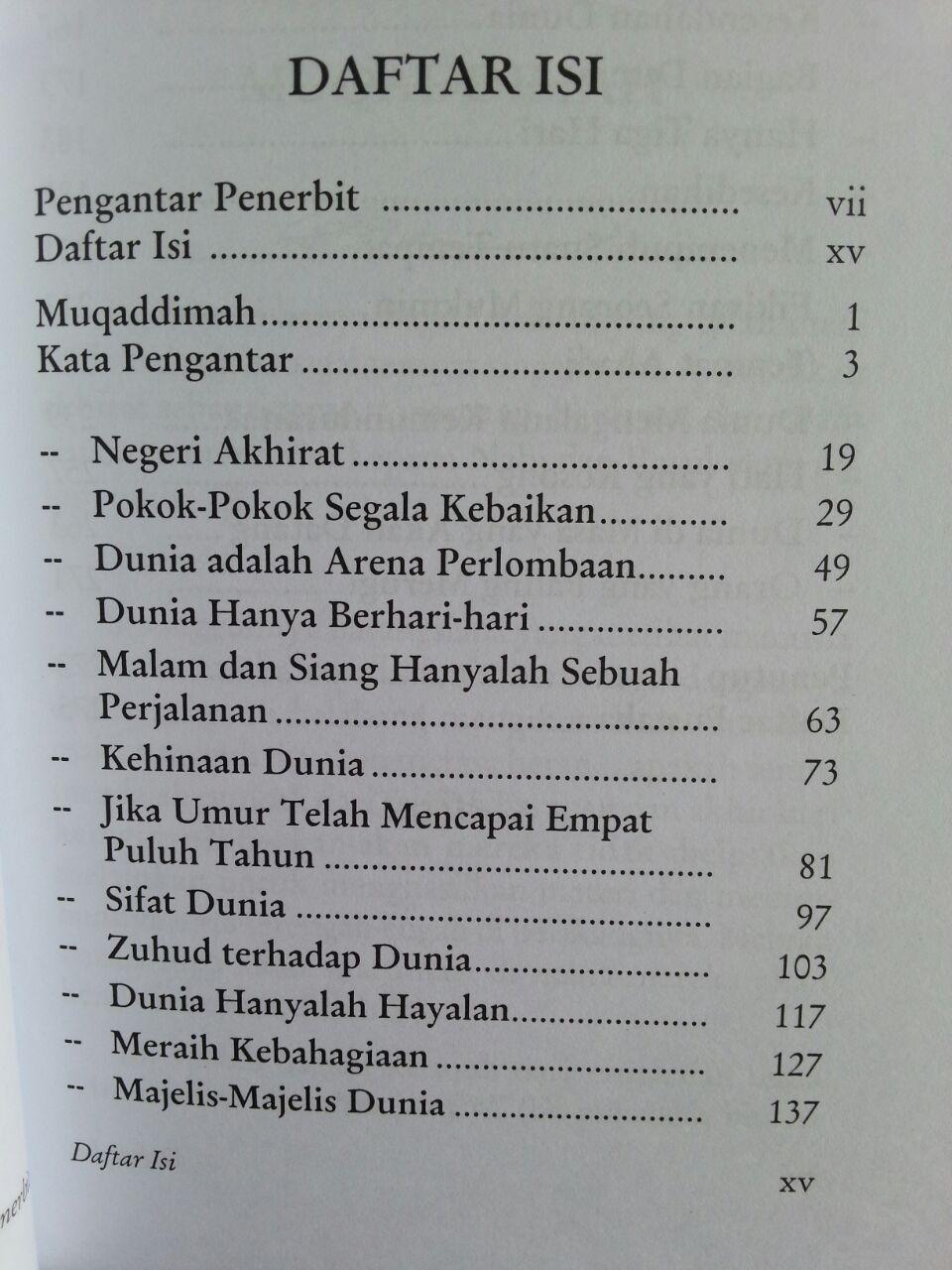 Buku Dunia Kesenangan Yang Semu isi
