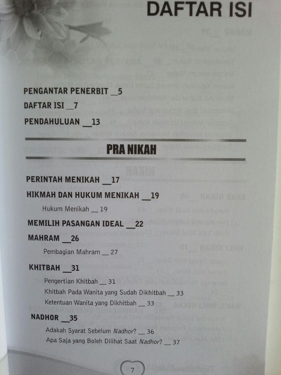 Buku Fiqih Munakahat Kajian Praktis Fiqih Pra Pasca Nikah isi