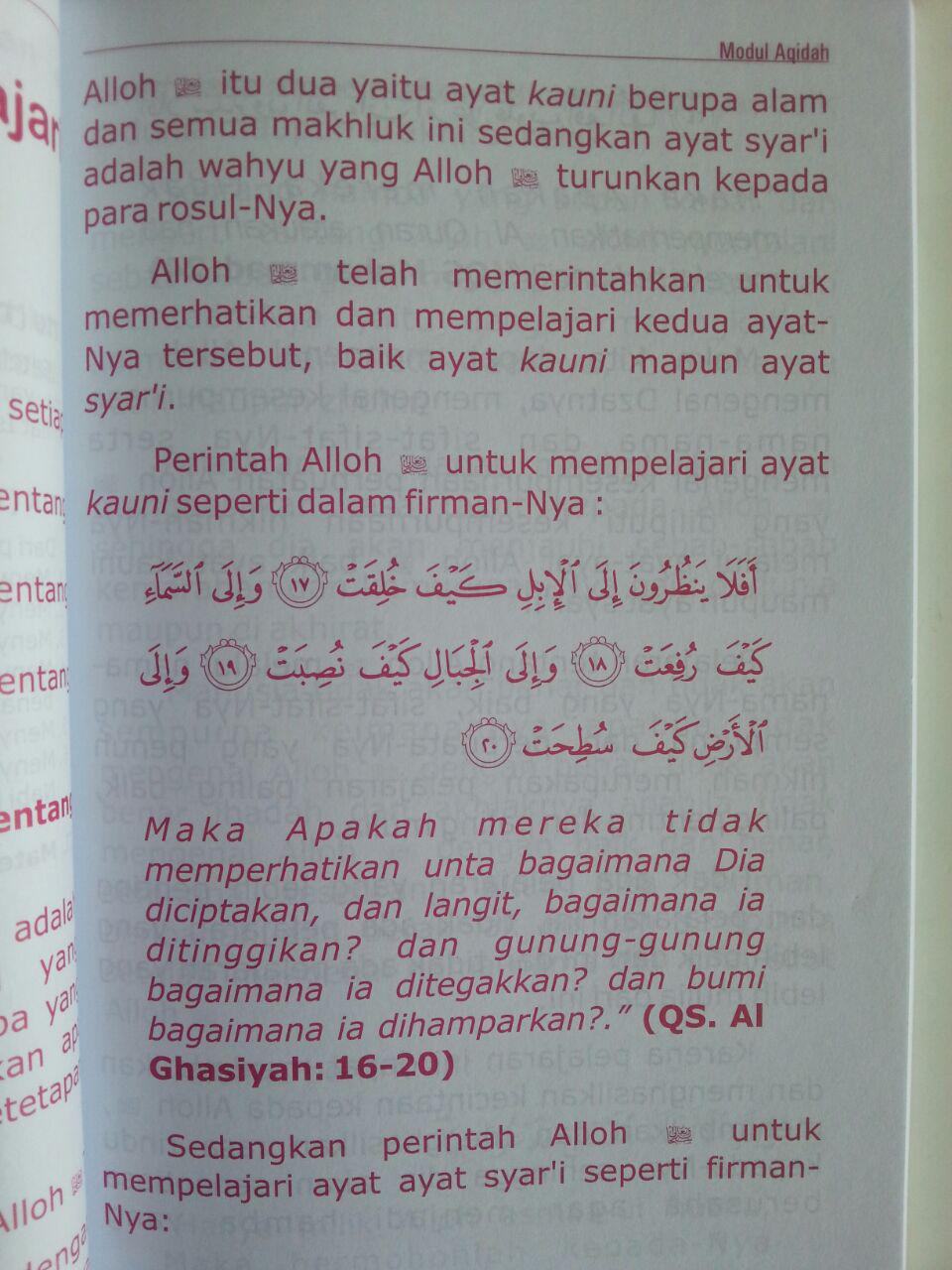 Buku Modul Aqidah Buku Pegangan Pengajaran Anak Islam isi 2