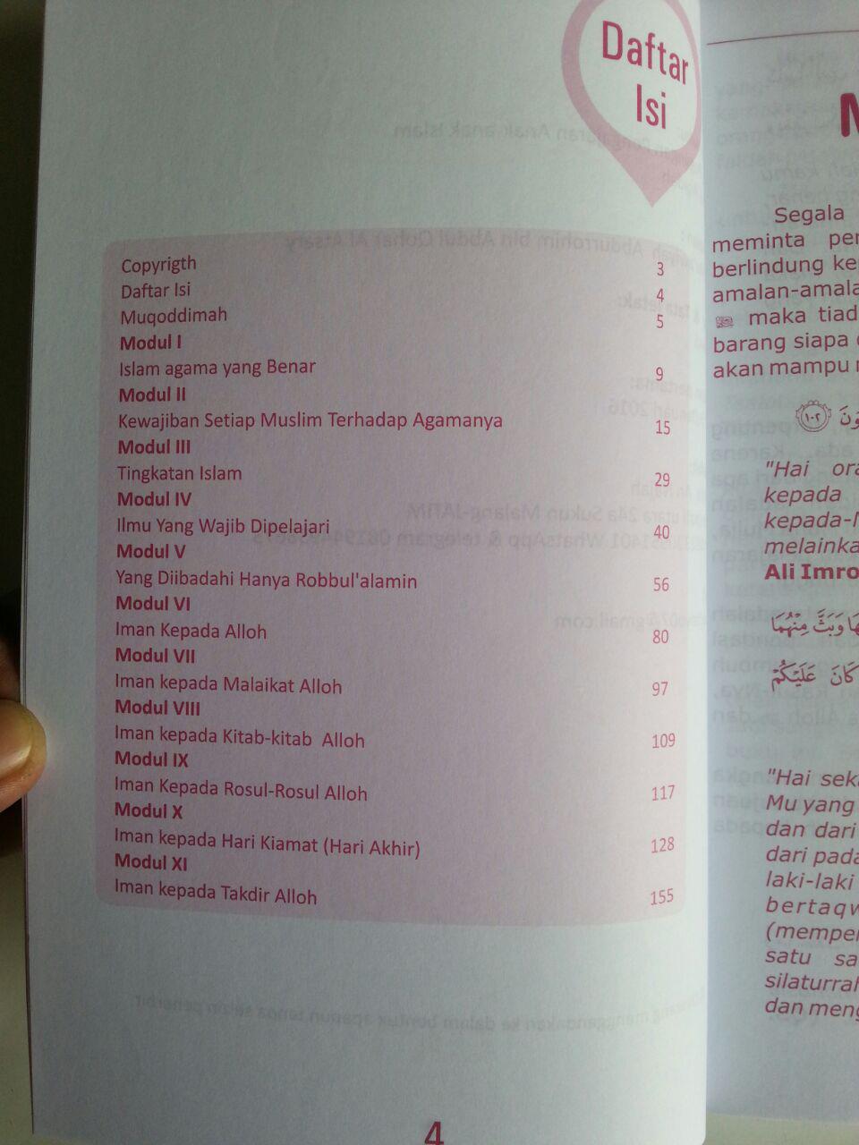 Buku Modul Aqidah Buku Pegangan Pengajaran Anak Islam isi