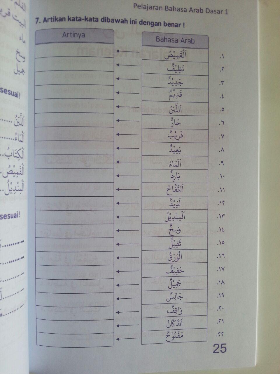 Buku Pelajaran Bahasa Arab Dasar 1 Penunjuk Jarak Jauh Dekat isi 3