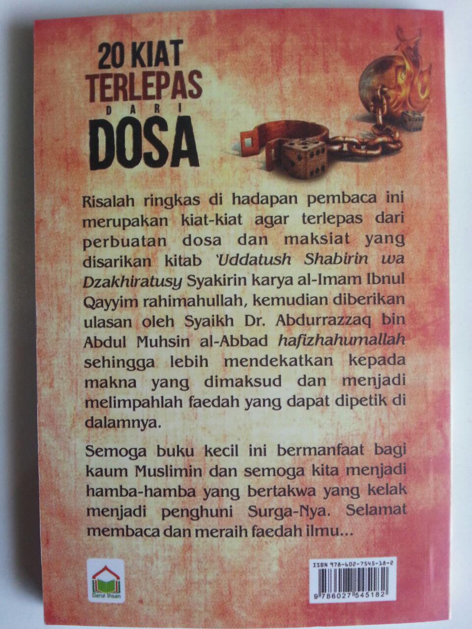 Buku Saku 20 Kiat Terlepas Dari Dosa cover