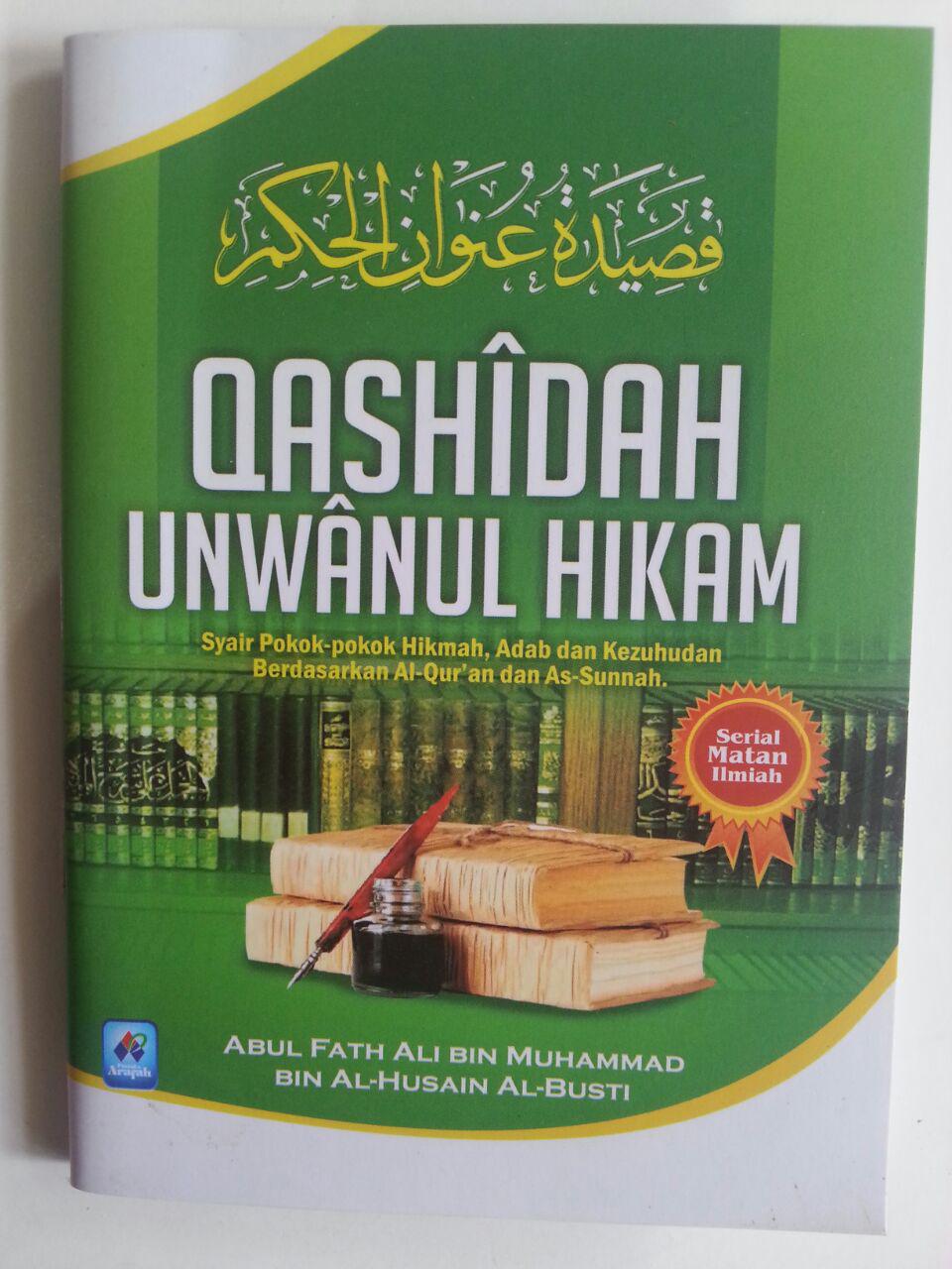 Buku Saku Qashidah Unwanul Hikam Syair Pokok Hikmah Adab cover 2