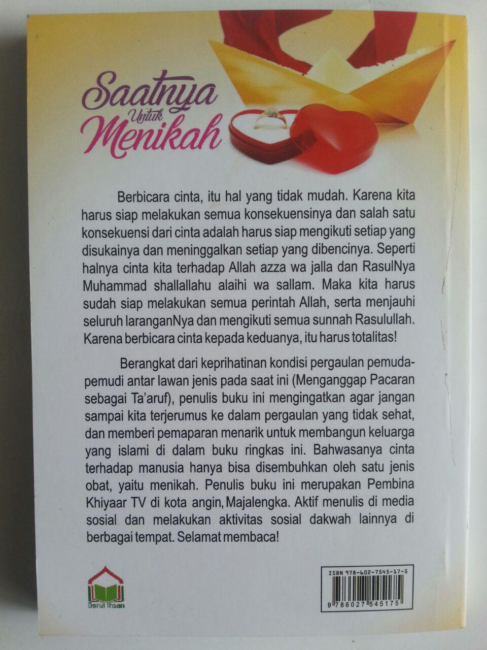 Buku Saku Saatnya Untuk Menikah cover