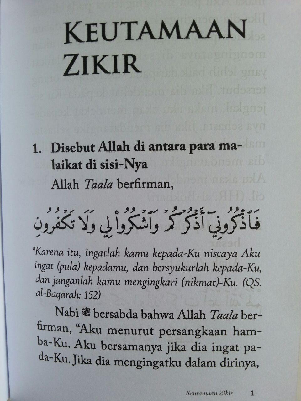 Buku Saku Zikir Pagi Petang Zikir Sesudah Shalat Fardhu Zikir Tidur isi