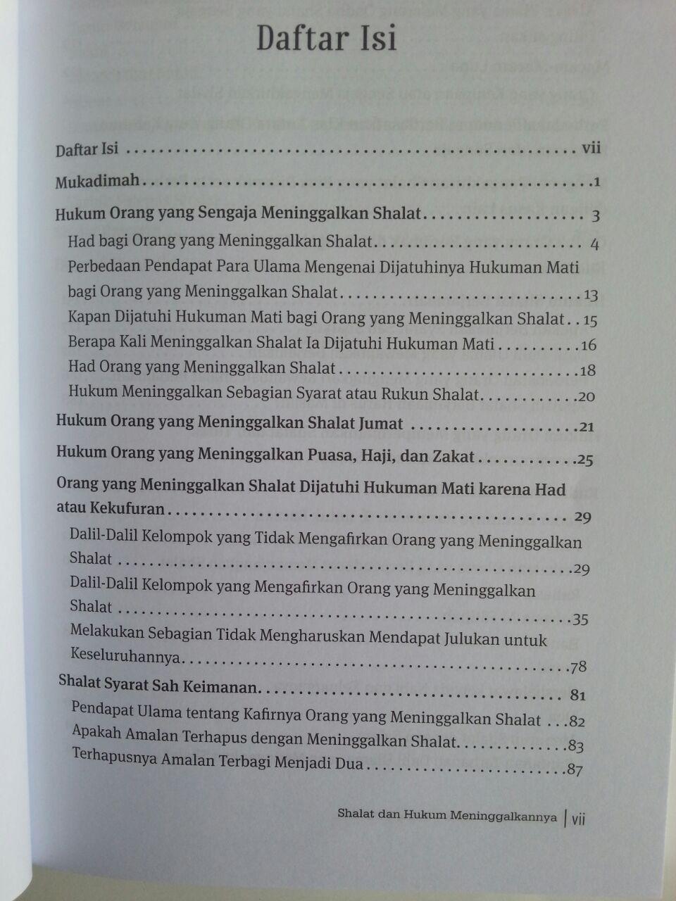 Buku Shalat Dan Hukum Meninggalkannya isi 2