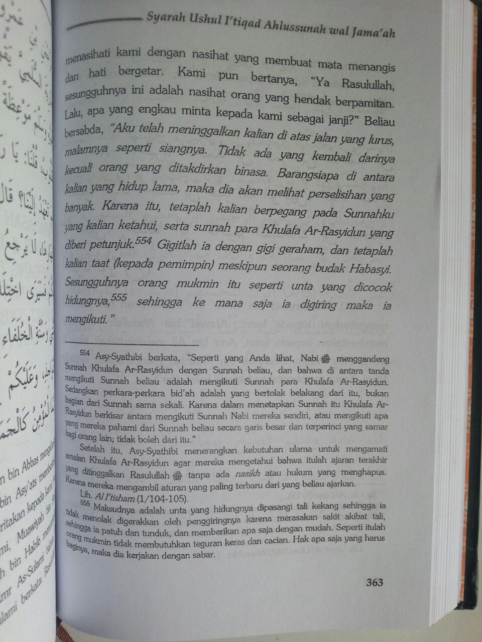 Buku Syarah Ushul I'tiqad Ahlussunnah Wal Jama'ah Set 8 Jilid 1 isi 3