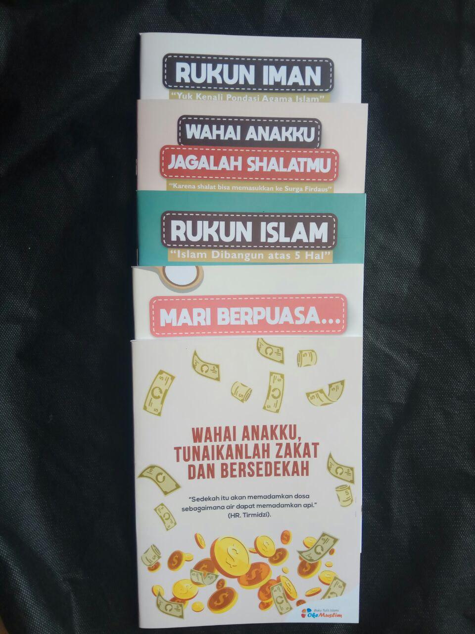 Paket Buku Tulis Islami Anak Pack 10 Buku 5 Cover Tema Rukun Iman Islam cover 2
