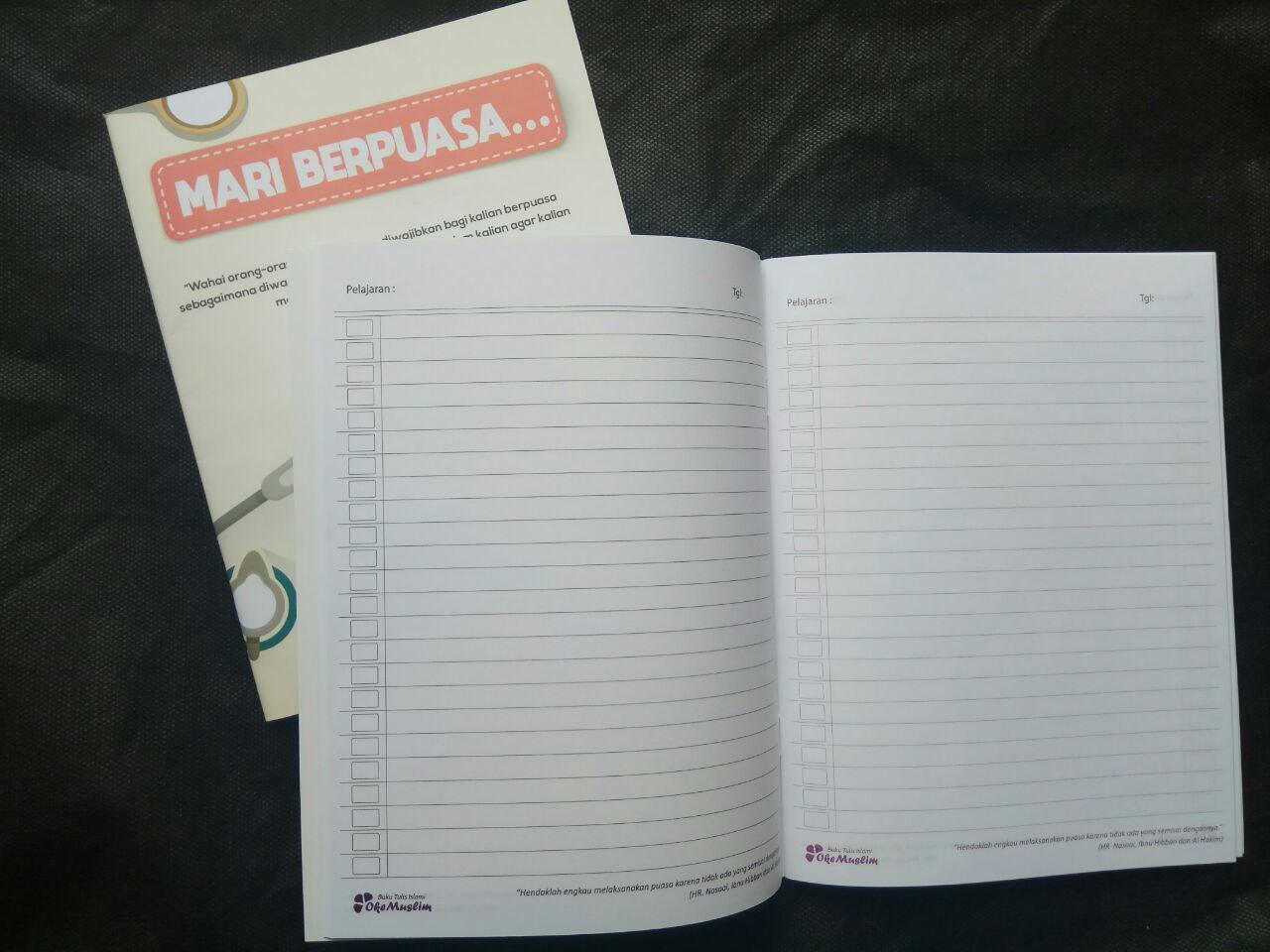 Paket Buku Tulis Islami Anak Pack 10 Buku 5 Cover Tema Rukun Iman Islam isi 2