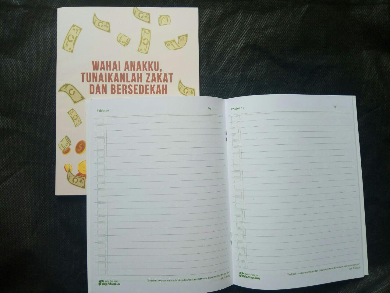 Paket Buku Tulis Islami Anak Pack 10 Buku 5 Cover Tema Rukun Iman Islam isi 4