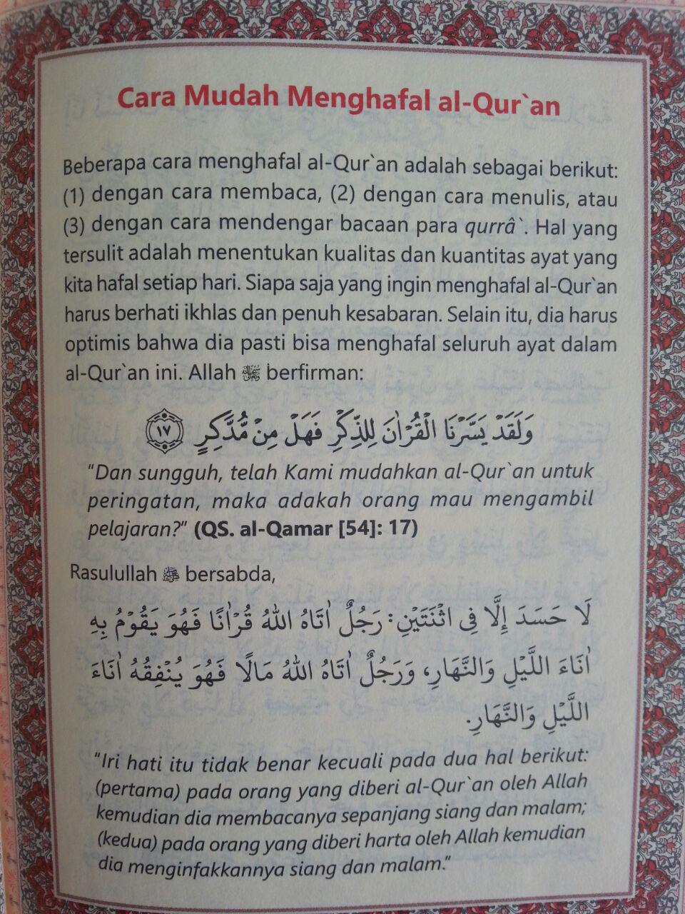 Qur'an Hafalan Tanpa Terjemah Ukuran A6 isi 2