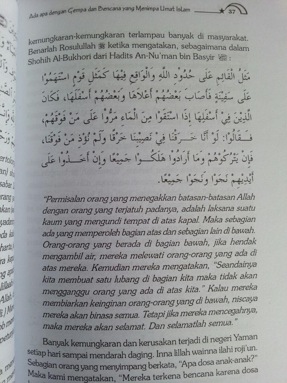 Buku Ada Apa Dengan Gempa Bumi Sebuah Nasehat Peringatan isi 3