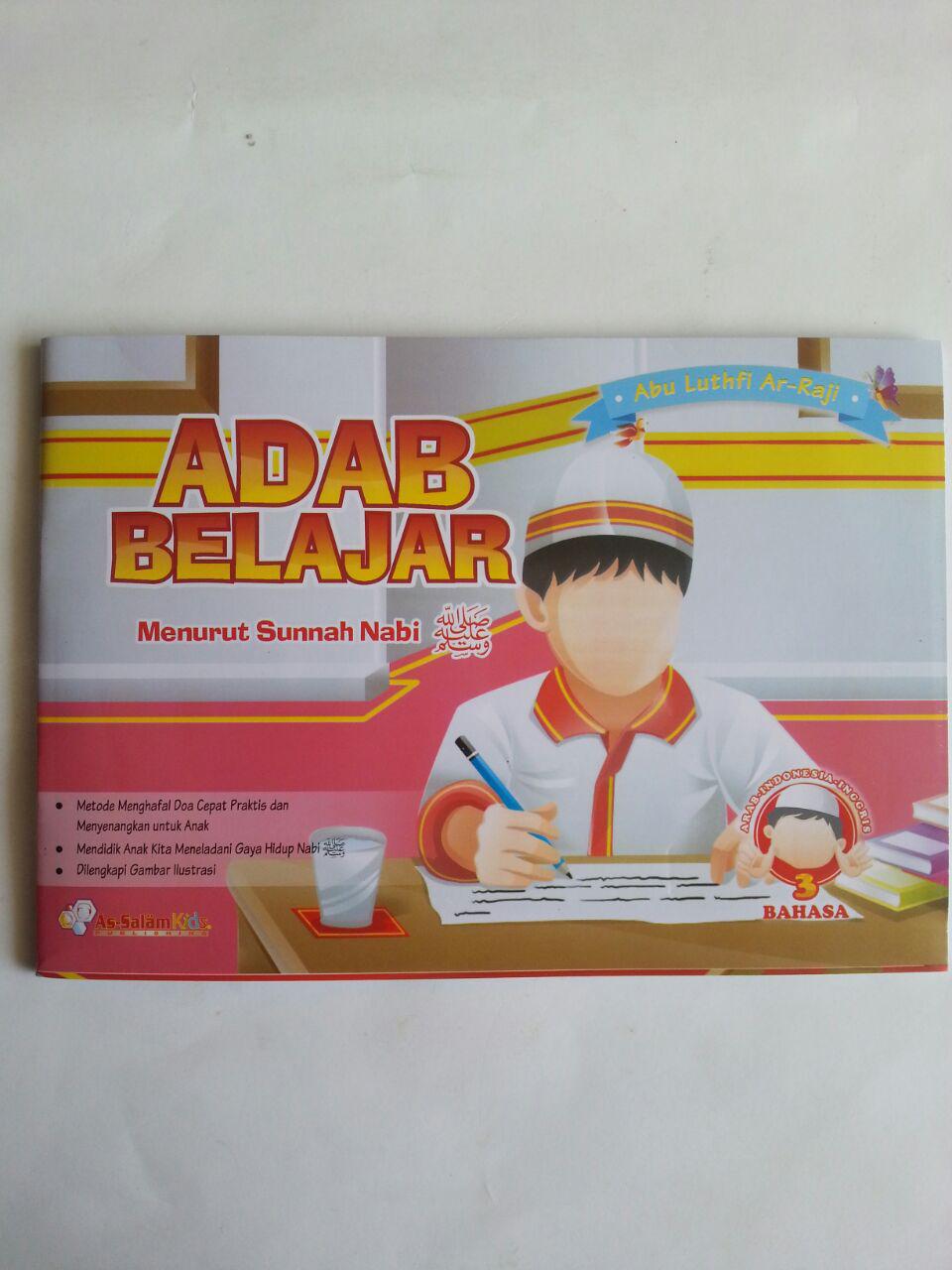 Buku Anak Adab Belajar Menurut Sunnah Nabi cover