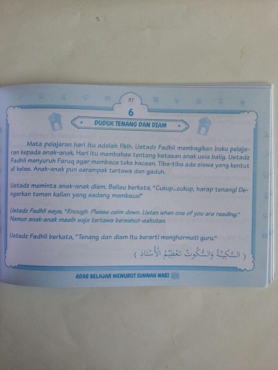 Buku Anak Adab Belajar Menurut Sunnah Nabi isi 3