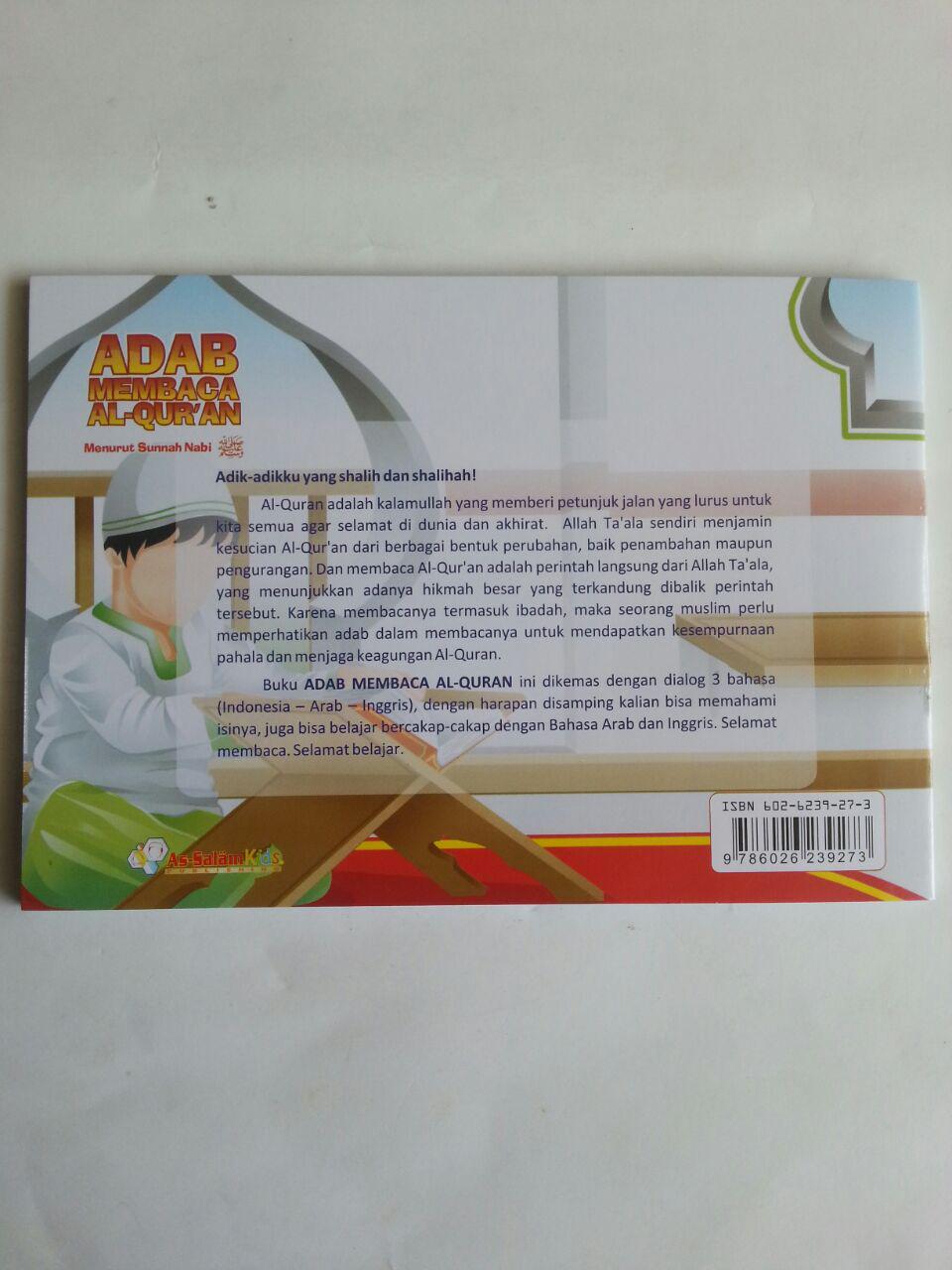 Buku Anak Adab Membaca Al-Qur'an menurut Sunnah Nabi cover