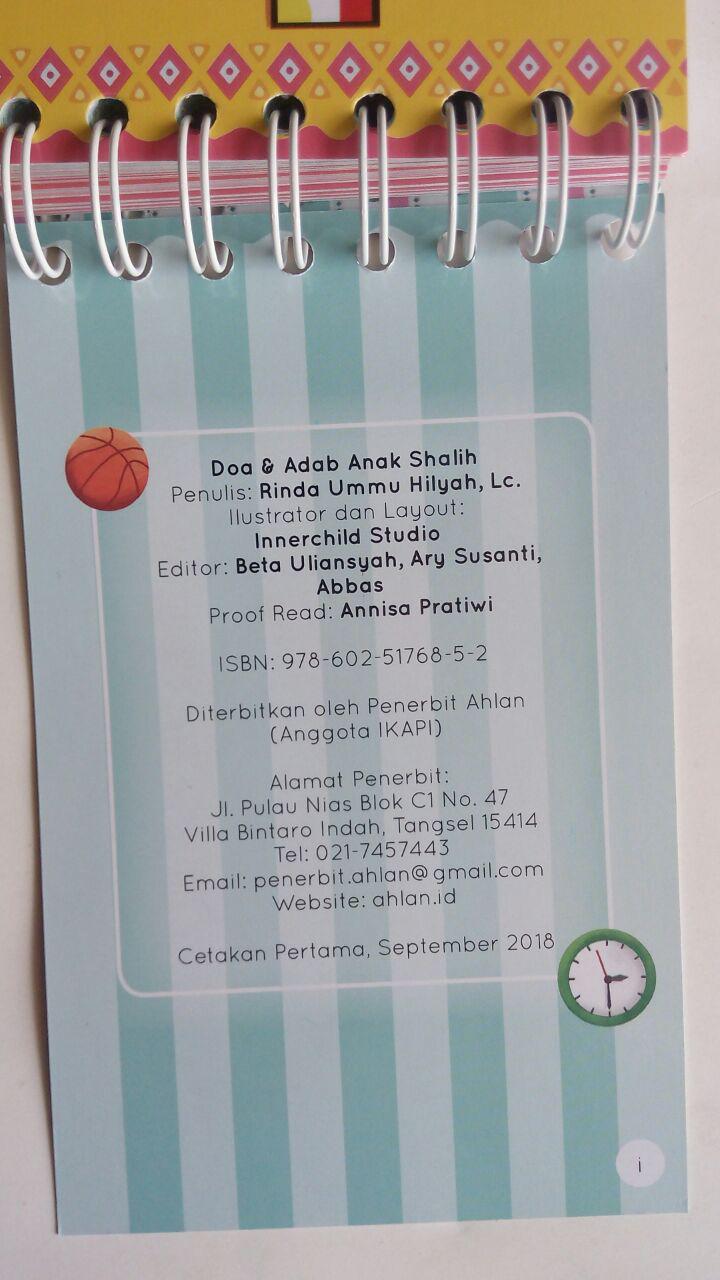 Buku Anak Boardbook Doa Dan Adab Anak Shalih isi 3