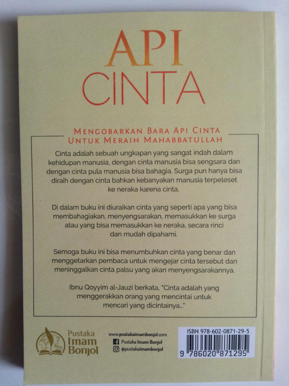 Buku Api Cinta Untuk Meraih Mahabbatullah cover
