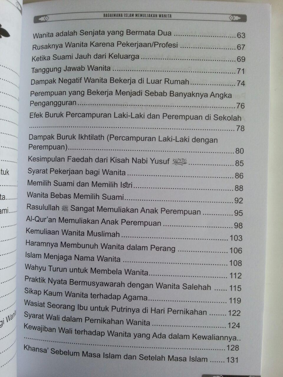 Buku Bagaimana Islam Memuliakan Wanita isi 2