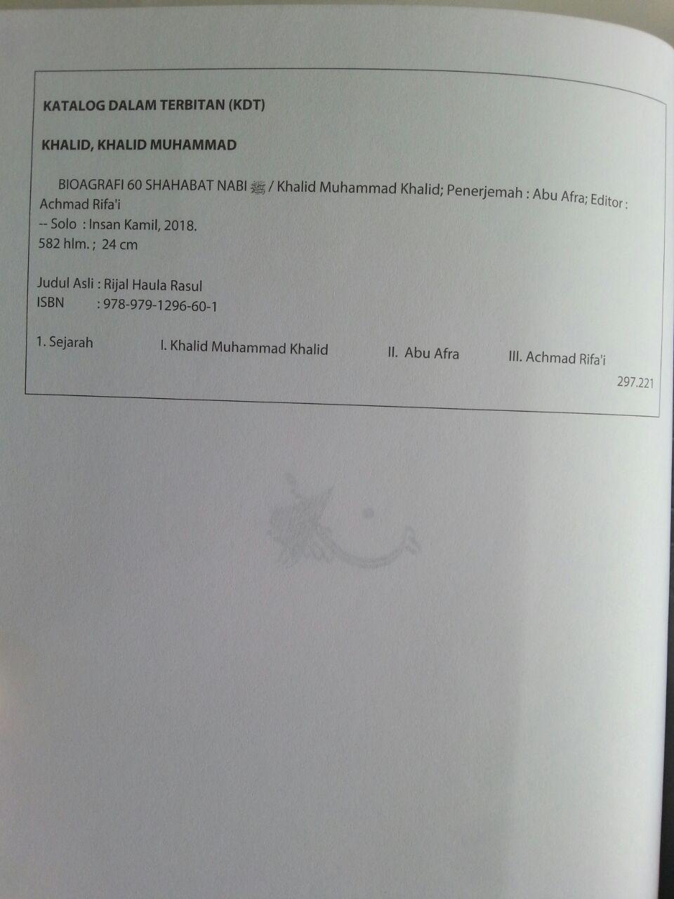 Buku Biografi 60 Shahabat Nabi isi 3