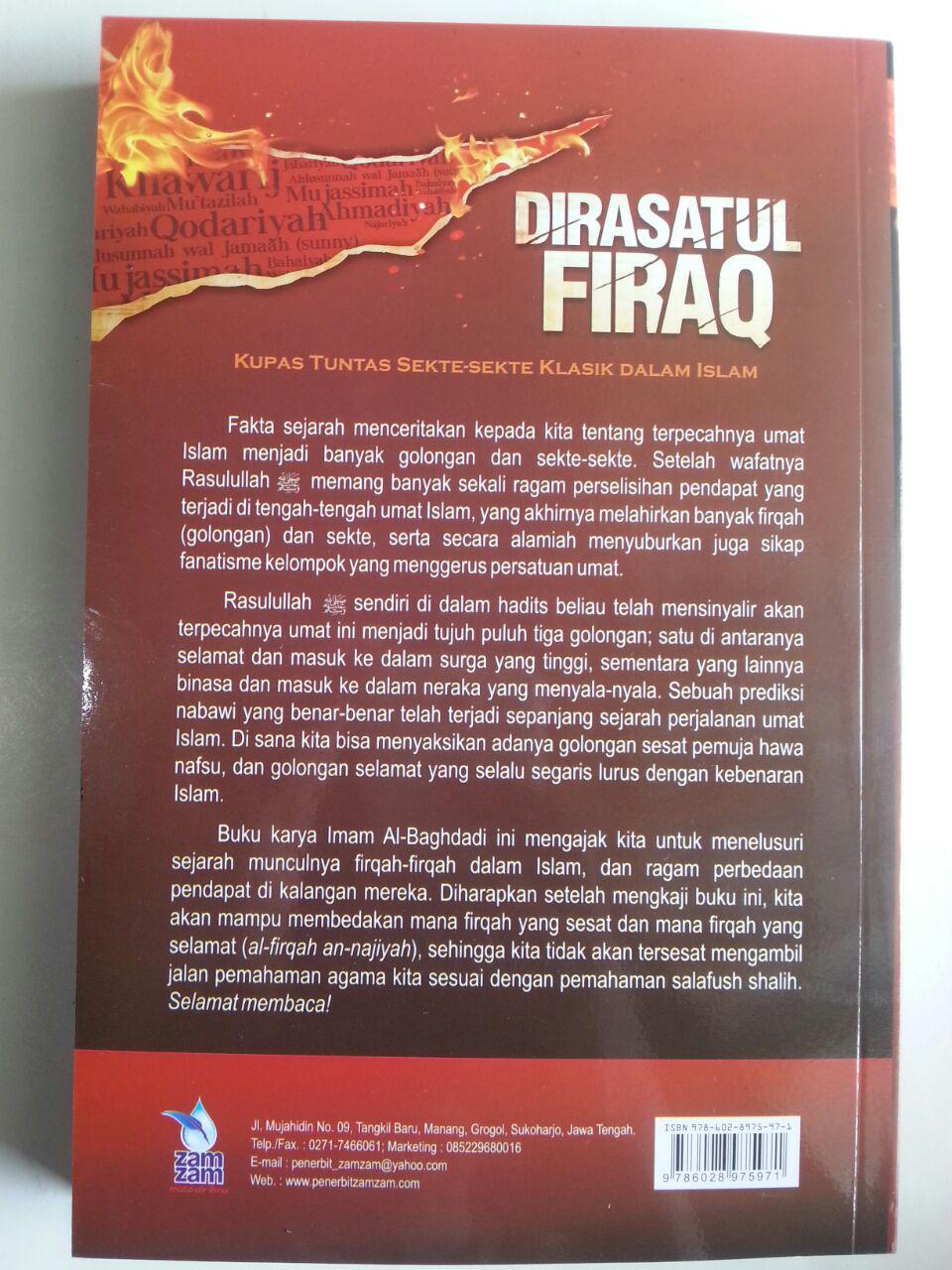 Buku Dirasatul Firaq Kupas Tuntas Sekte-Sekte Klasik Dalam islam cover