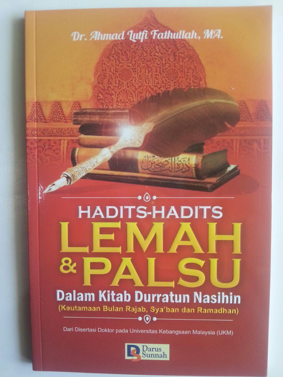 Buku Hadits-Hadits Lemah Dan Palsu Dalam Kitab Durratun Nasihin cover 2
