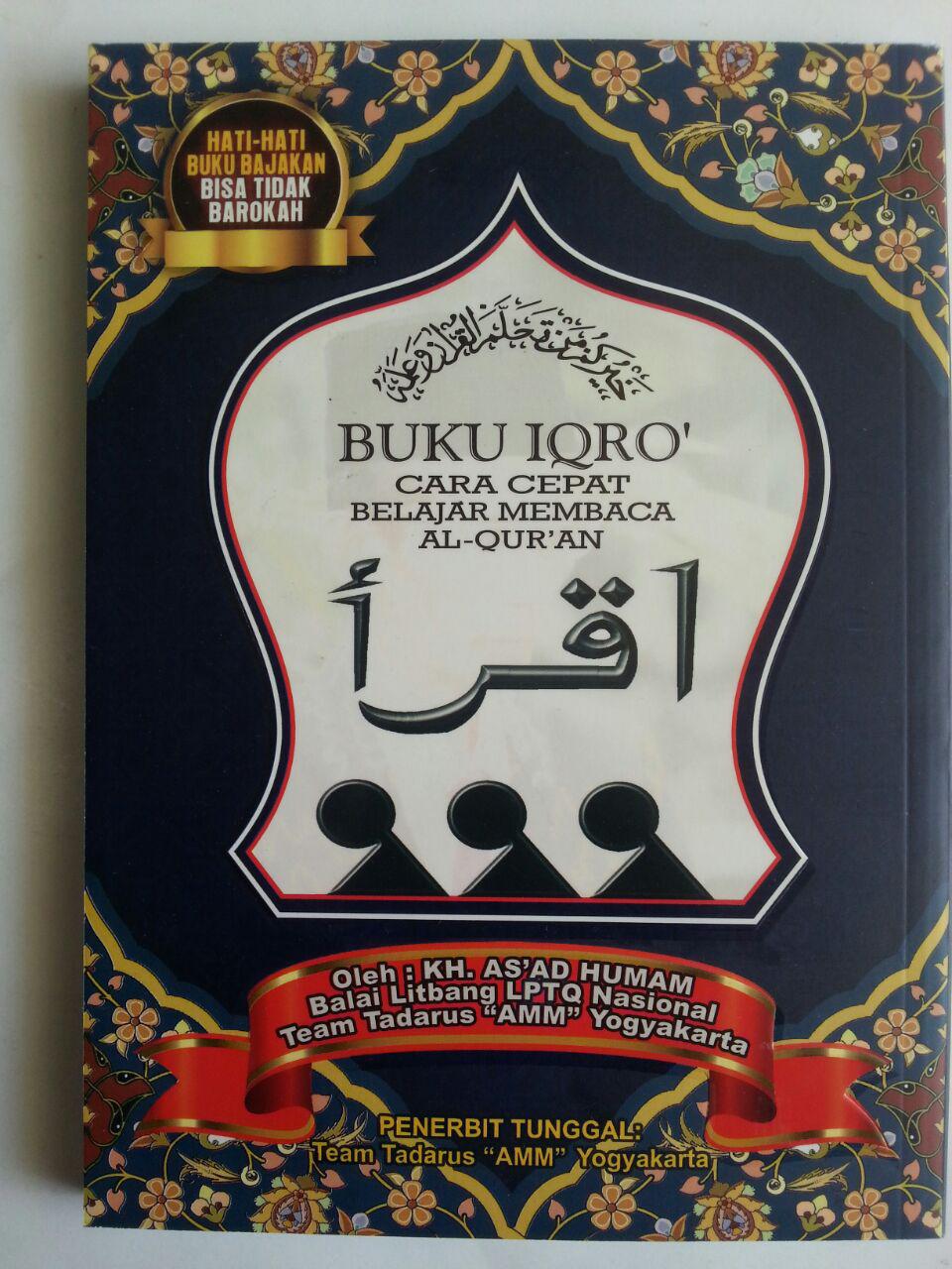 Buku Iqro Cara Cepat Belajar Membaca Al-Quran 2 Warna cover