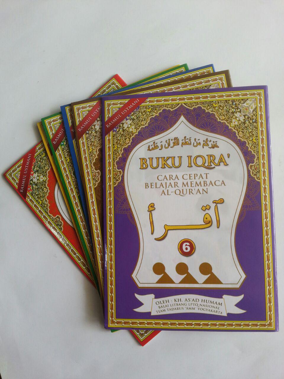 Buku Iqro Cara Cepat Belajar Membaca Qur’an Rasmul Utsmani A5 Set cover 2