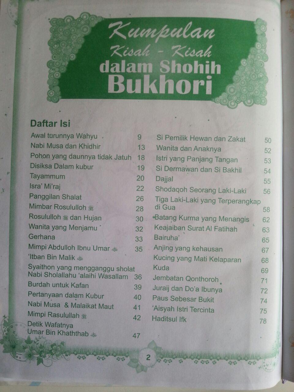 Buku Kumpulan Kisah Dalam Shohih Bukhori isi 2