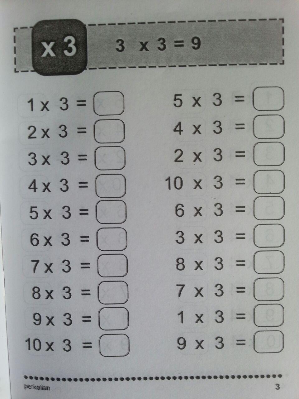 Buku Mahir Berhitung Perkalian Untuk Anak-Anak isi