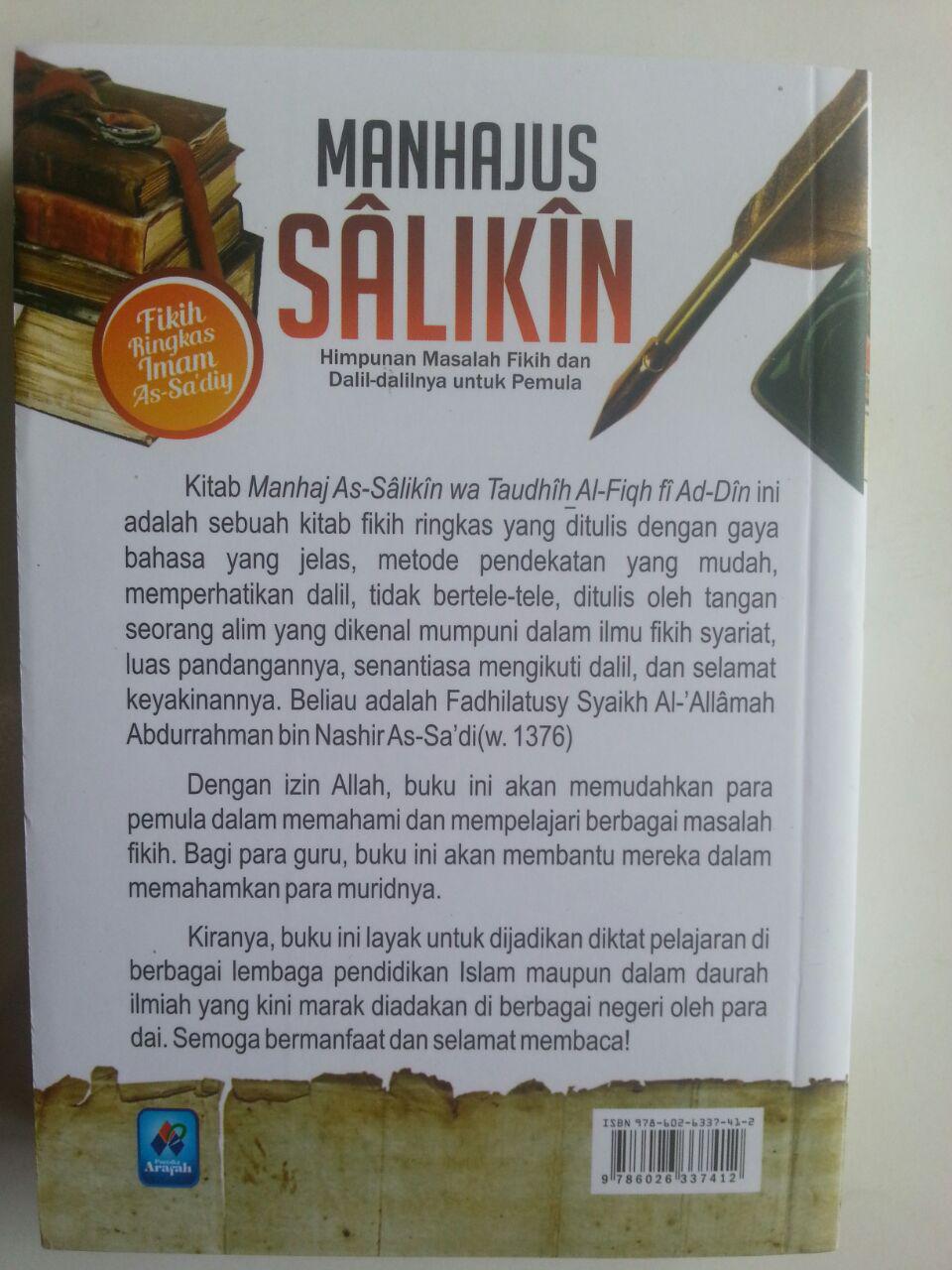 Buku Manhajus Salikin Himpunan Masalah Fikih Dan Dalilnya Untuk Pemula cover