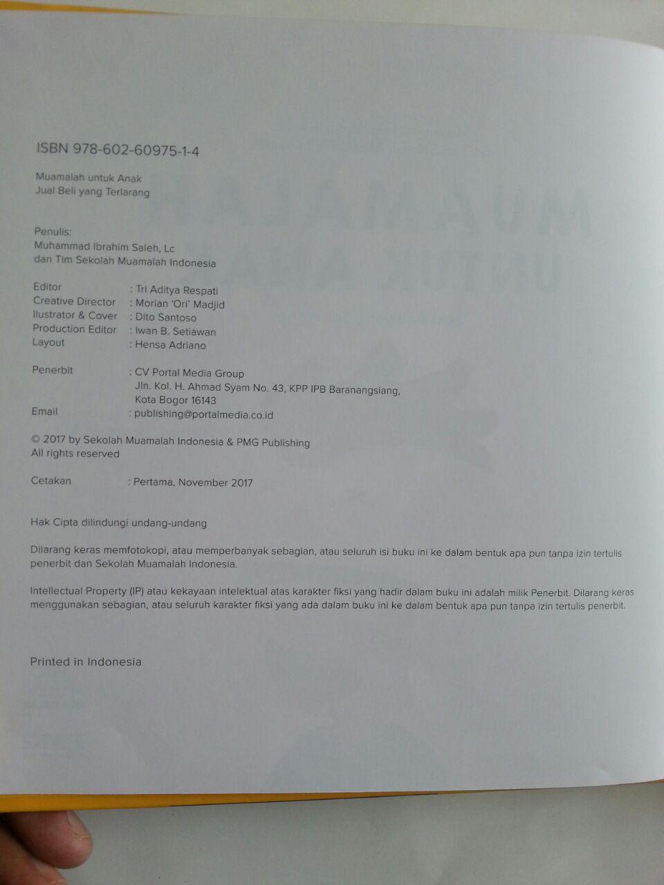 Buku Muamalah Untuk Anak Jual Beli Yang Terlarang isi