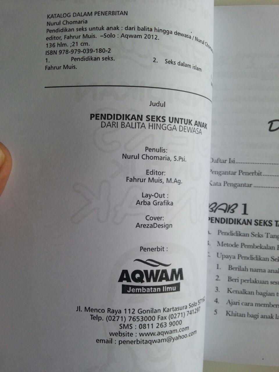 Buku Pendidikan Seks Untuk Anak isi