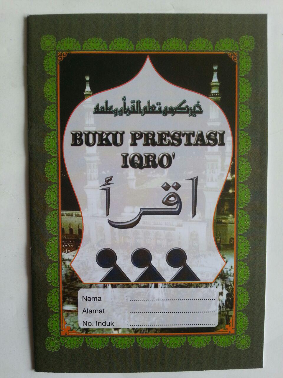 Buku Prestasi Iqro Pegangan Santri cover