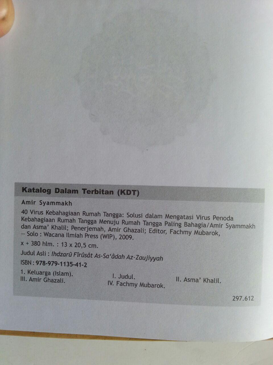 Buku 40 Virus Kebahagiaan Rumah Tangga Solusi Mengatasi Penoda isi 3