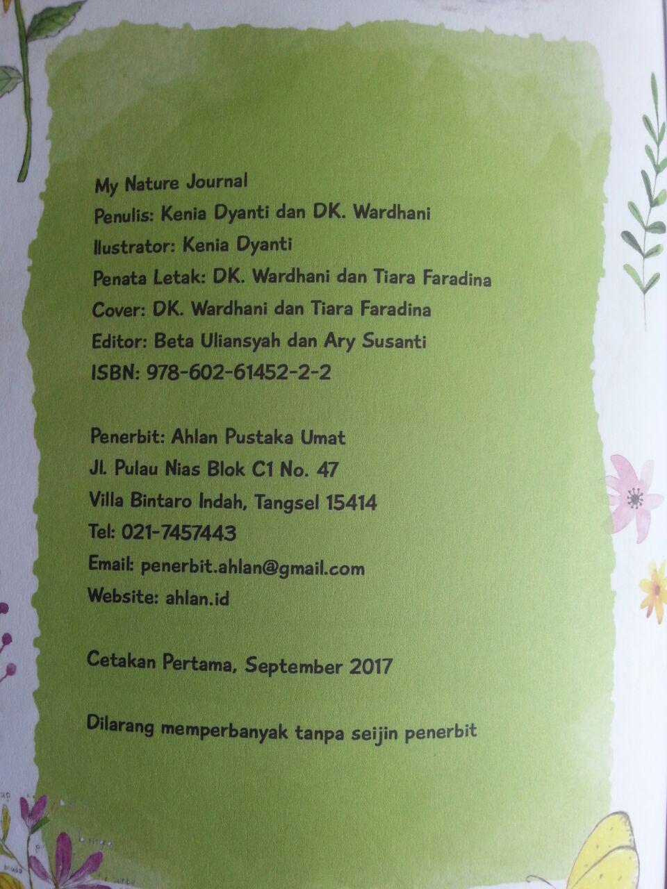Buku Anak My Nature Journal Pengamatan Dan Gambar Ulang Di Bukuku isi