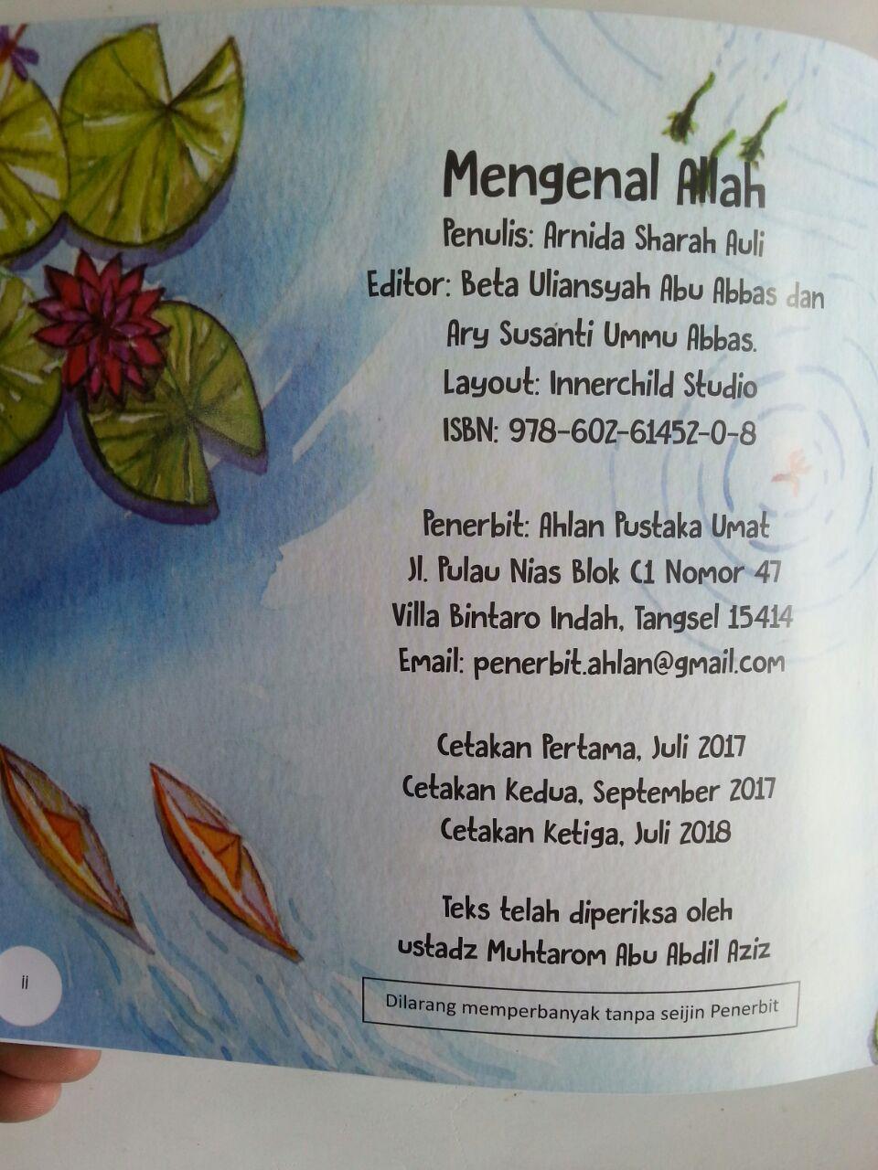 Buku Anak Seri Ushul Tsalatsah For Kids Mengenal Allah isi