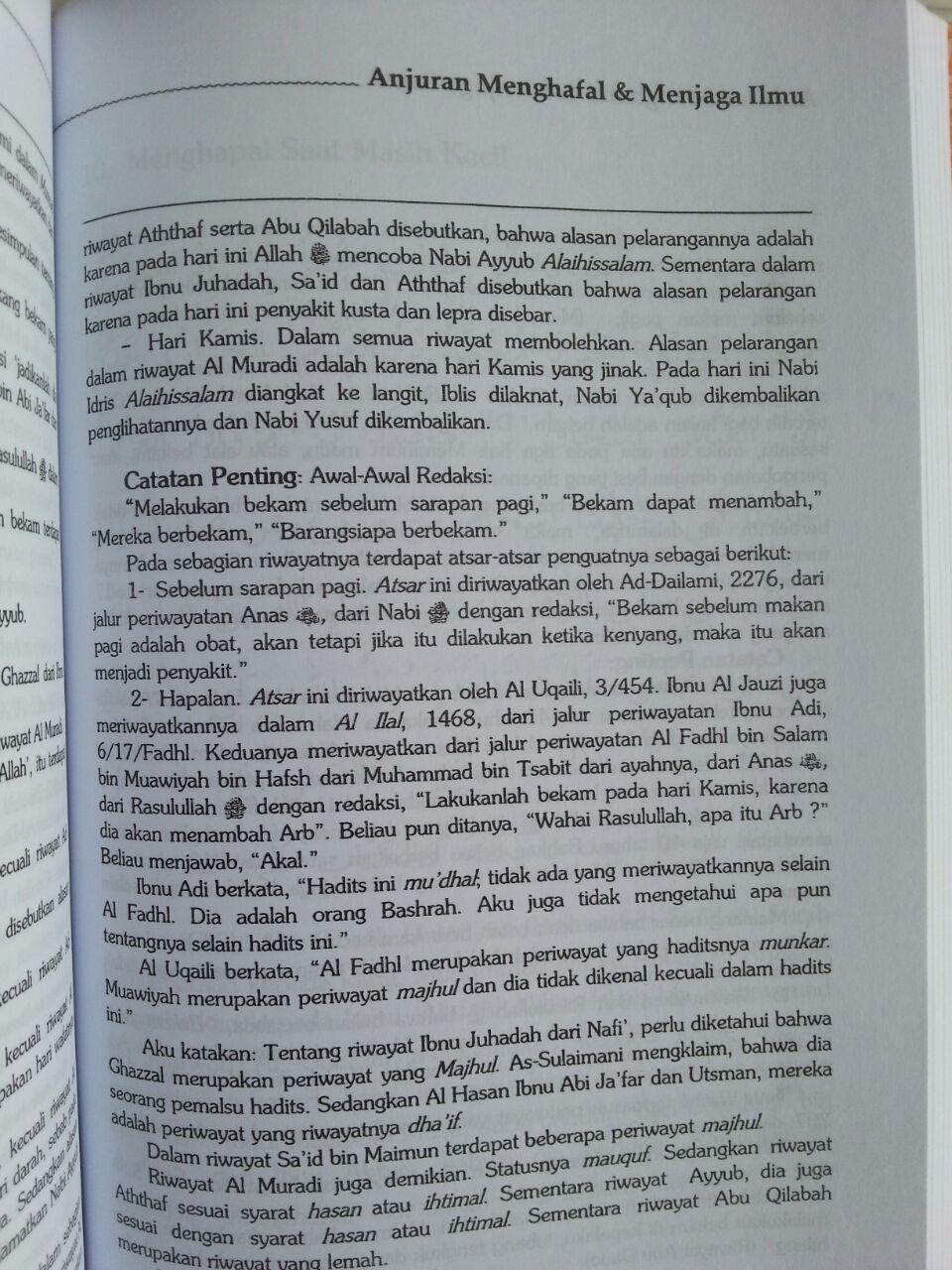 Buku Anjuran Menghafal Dan Menjaga Ilmu isi 3