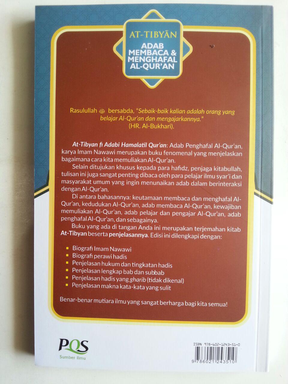Buku At-Tibyan Adab Membaca Dan Menghafal Al-Qur'an cover