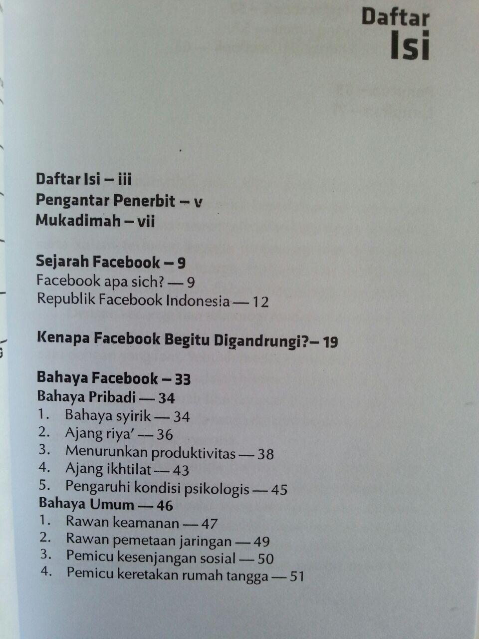 Buku Bahaya Facebook Bagaimana Berfacebook Dengan Aman Sehat Islami isi 2