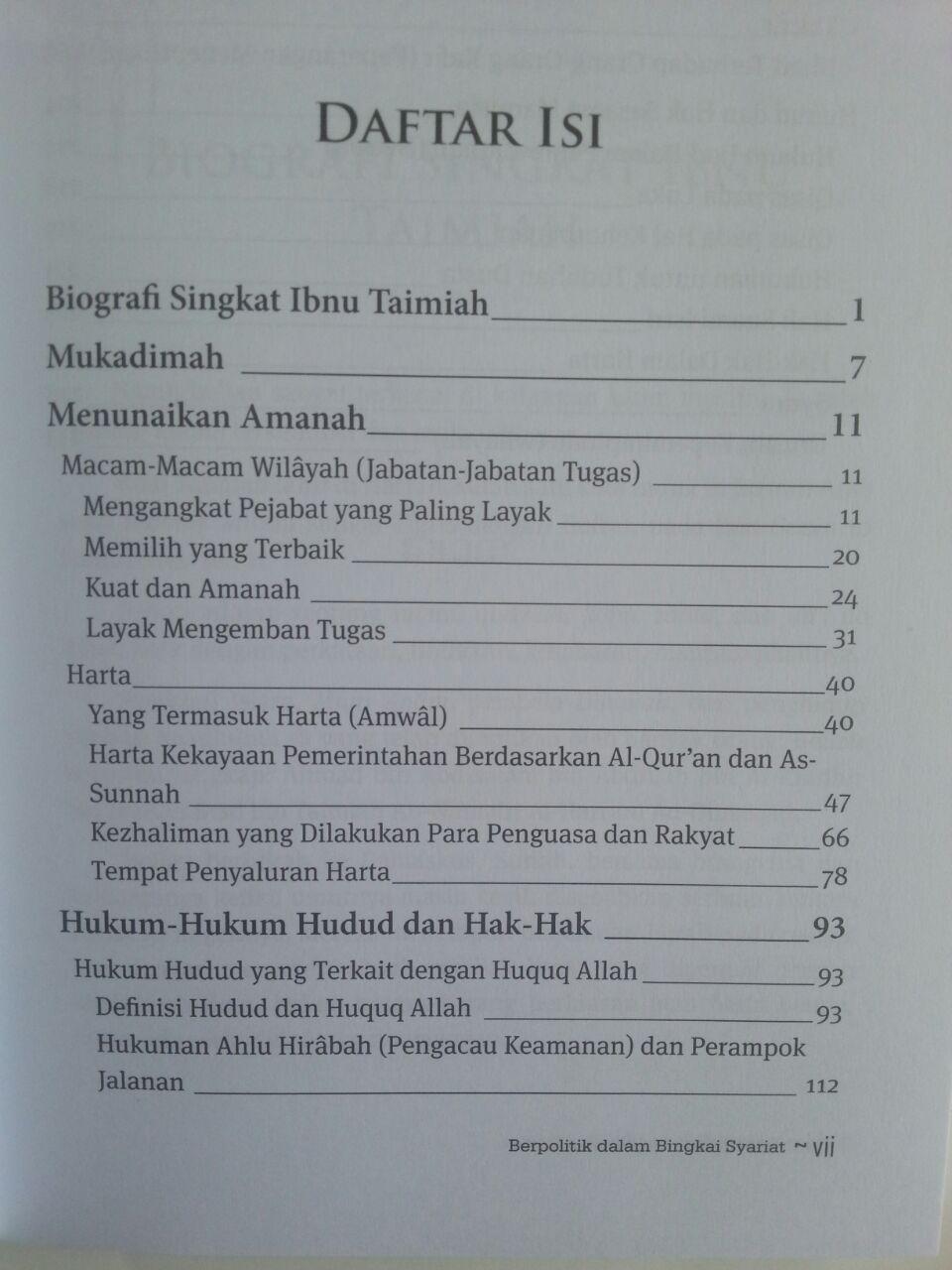 Buku Berpolitik Dalam Bingkai Syariat isi 2