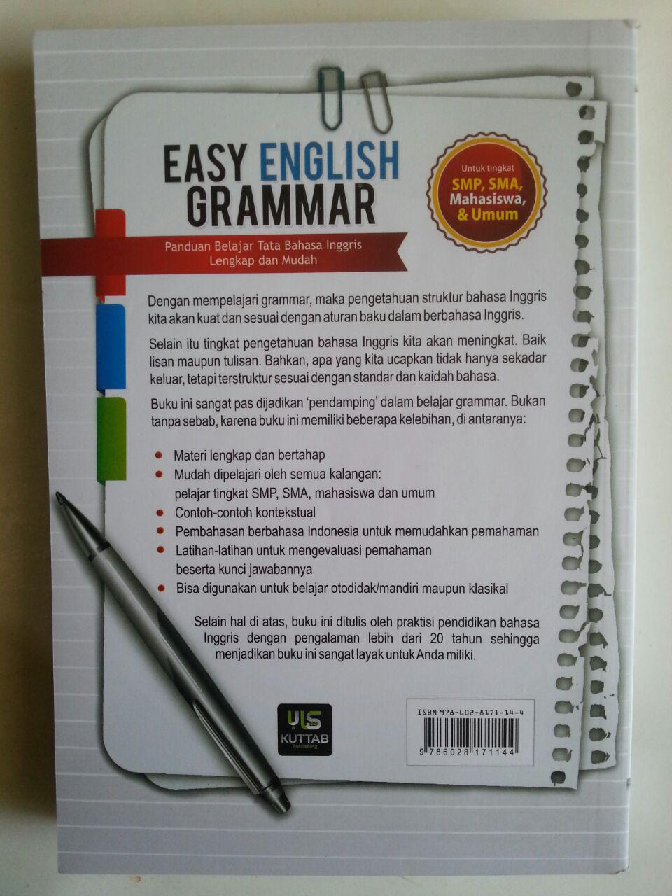 Buku Easy English Grammar Panduan Belajar Tata Bahasa Inggris cover