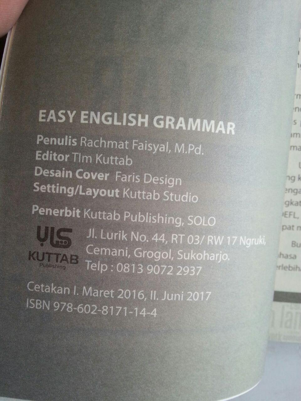 Buku Easy English Grammar Panduan Belajar Tata Bahasa Inggris isi 2