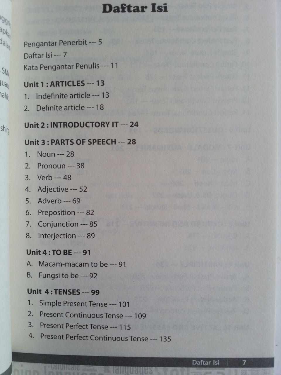 Buku Easy English Grammar Panduan Belajar Tata Bahasa Inggris isi 3